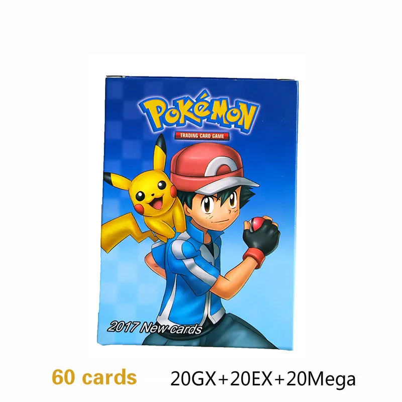 Takara Tomy Сияющий Покемон карты TCG Мега GX экс энергетический тренажер игрушки для детей энергетическая битва торговая карточная игра флэш-карта - Цвет: 60PCSa