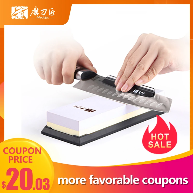 

GRINDER 2-in 1 Kitchen Sharpening stone 3000/1000 Grit double-side Whetstone TAIDEA T6310W knife sharpener