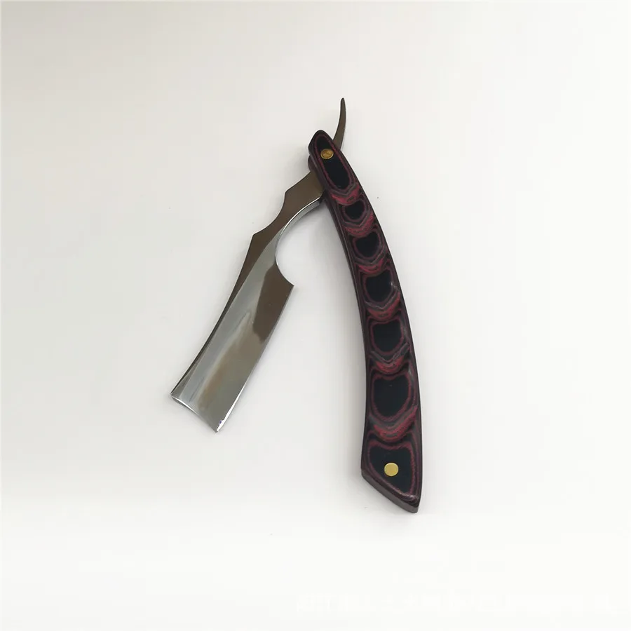 Vintage Razor Fish Bone Razor Wooden Handle Razor Hairdressing Scraper Vintage Razor G1106 4