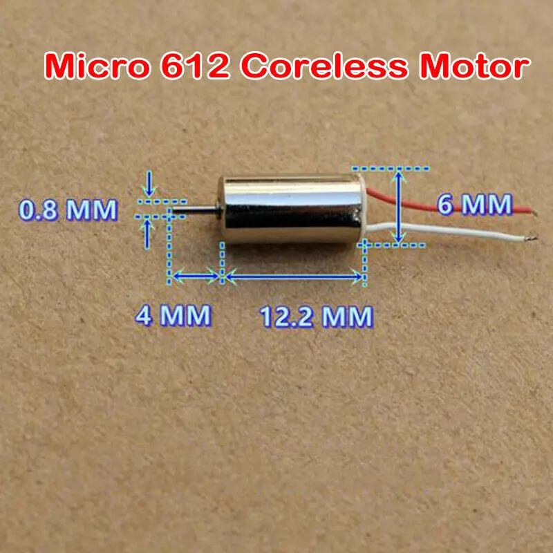 Высокоскоростной микро мини 612 Coreless двигатель постоянного тока 3 в 7 В 4 2 NdFeB