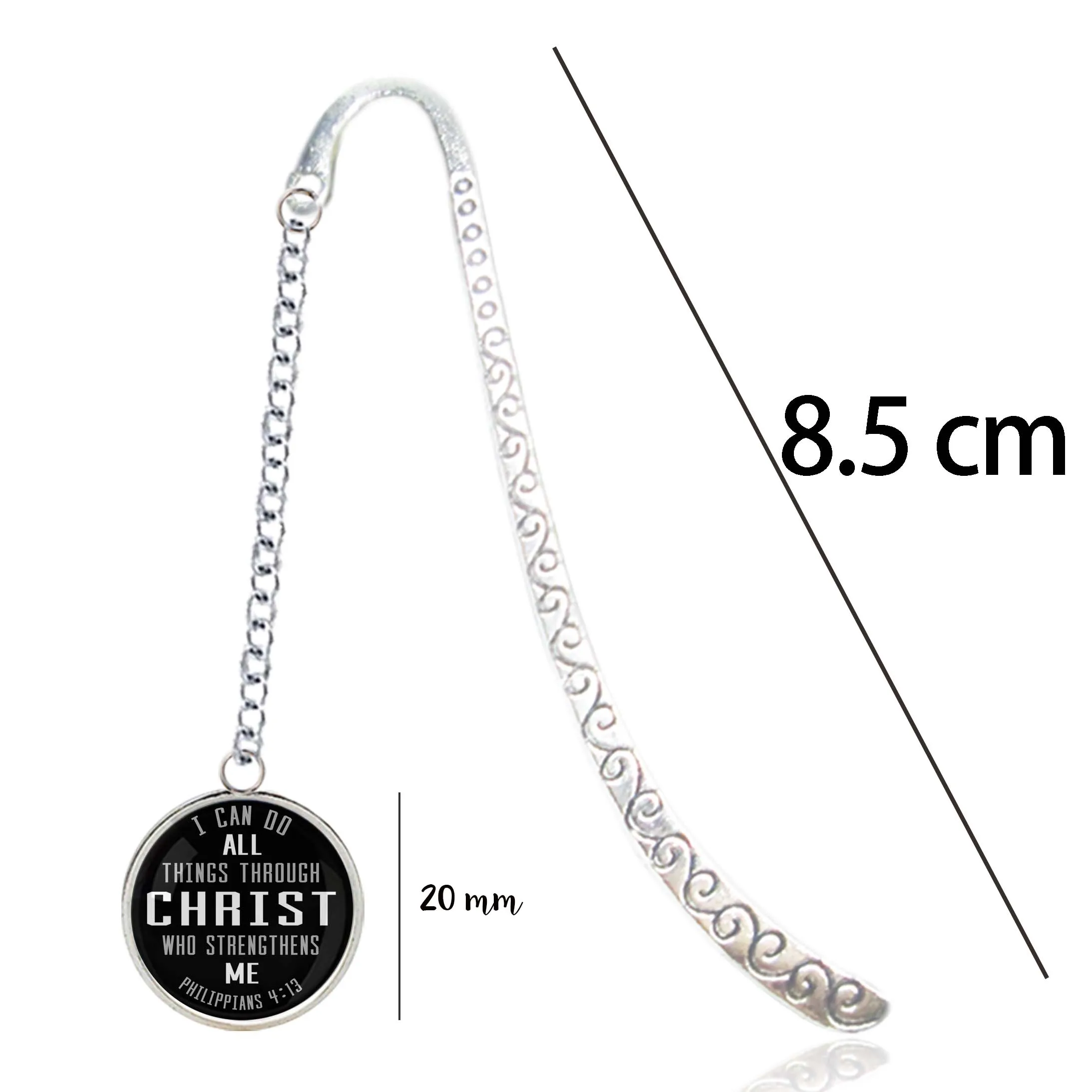 Филиппианцы 4 13 металлическая Закладка Библейский стих-я могу сделать все через Христос, который укрепляет меня-для блокнота