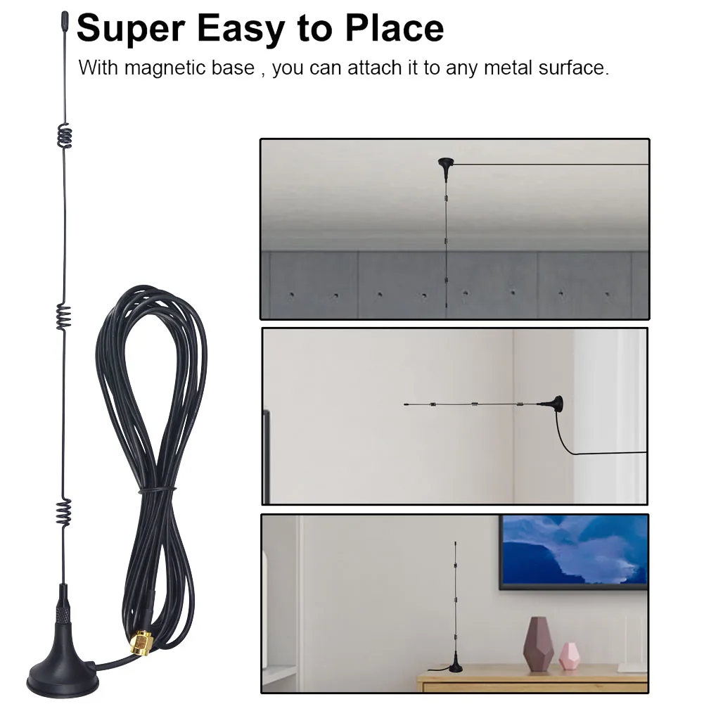2.4GHz 12dBi Wifi 2.4G Antenna SMA Male Aerial Wireless Router RG174 3M