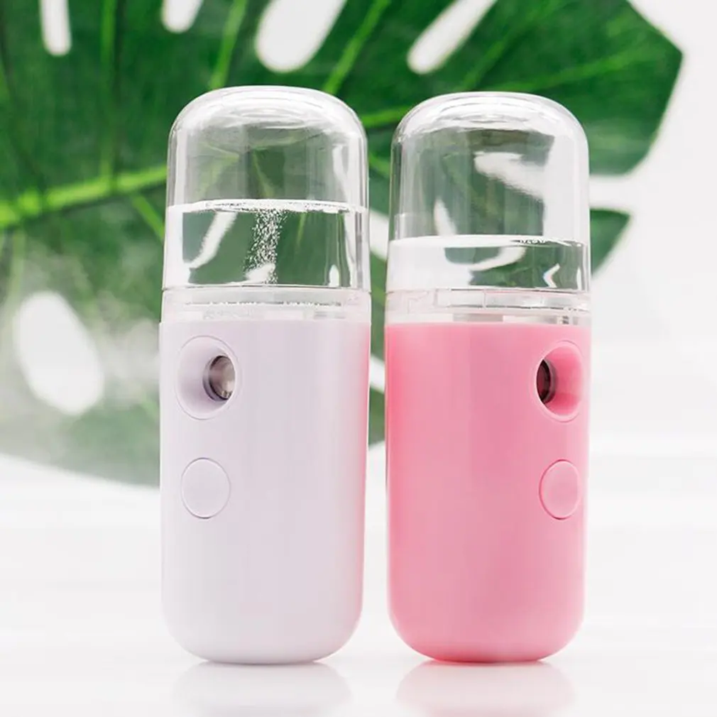 Mini Portable Face Evaporating Instrument Usb Charging Nano Spray Water Tank Mini Steamed Face Humidifier Portable Size