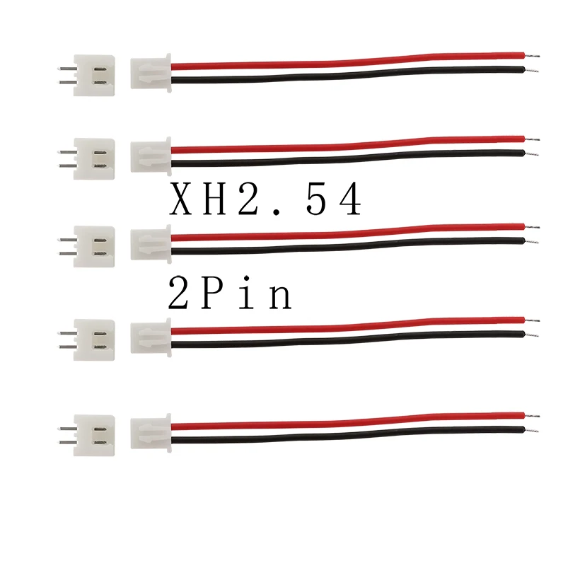 10 комплектов 2Pin шаг 2 54 мм XH2.54 JST XH микро штекер Кабельный разъем xh2.54мм клеммы 20 см