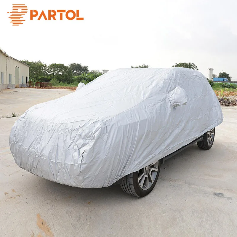 

Автомобильные чехлы размеров S/M/L/XL, закрытый уличный полноразмерный автомобильный чехол с защитой от УФ-лучей, снега, пыли, дождя, водонепроницаемый автомобильный Стайлинг