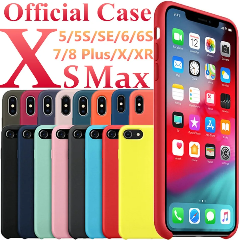 

TPU Phone Case For iPhone 7 plus 8 6S Case Silicone Original Cover For iPhone XS Max Case On For iPhone X XR 5S XS Frosted Shell