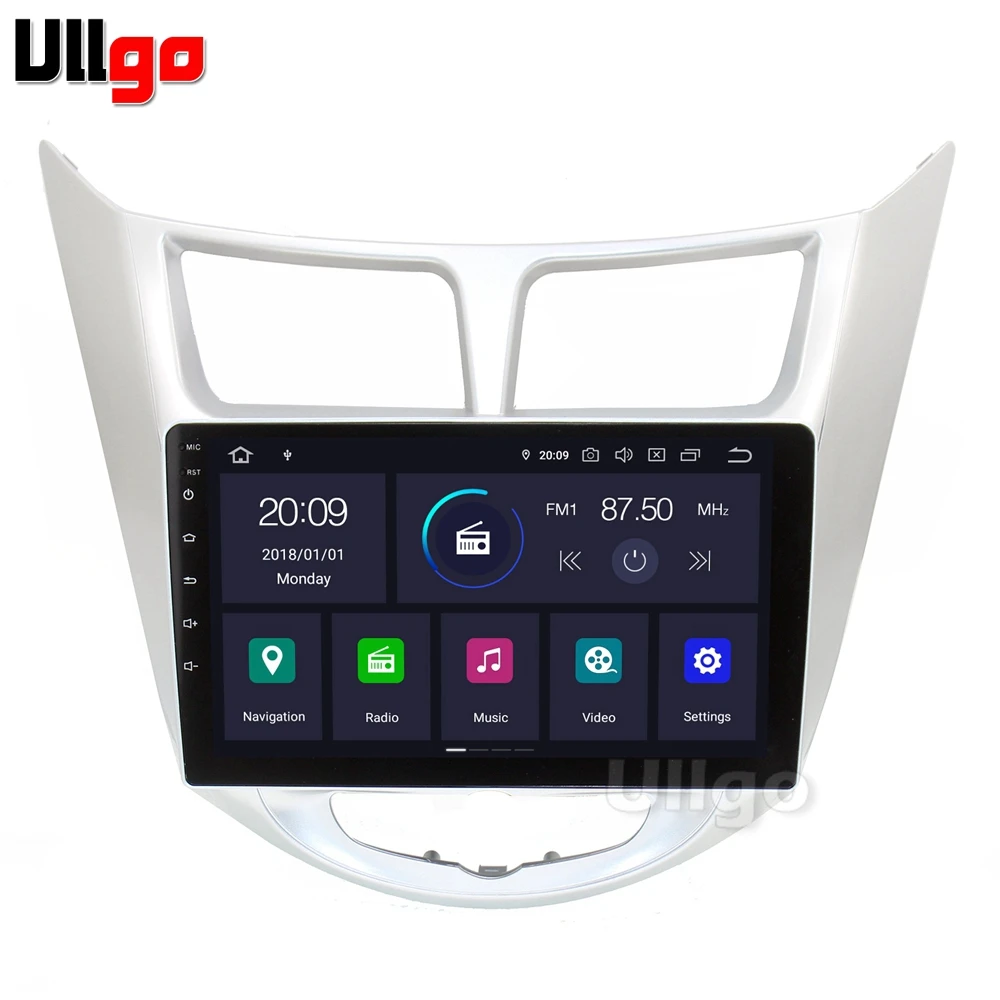 

Android 9.0 Car Head Unit for Hyundai Solaris Accent Verna Autoradio GPS 1 din Car Radio GPS in Dash GPS with BT Wifi RDS