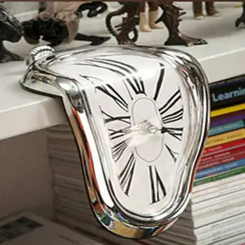

Surreal Melted Twisted Wall Clock Salvador Dali Styled Clock Amazing Home Decor Gifts