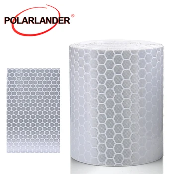 

Car Warning Tape Sticker Film Reflective Safety Warning Tape Sticker Reflective Material 5CM x 3M Silver White