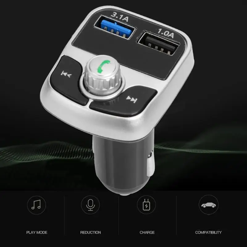 G17 беспроводной Bluetooth Hands-free fm-передатчик двойной USB зарядное устройство автомобильный комплект