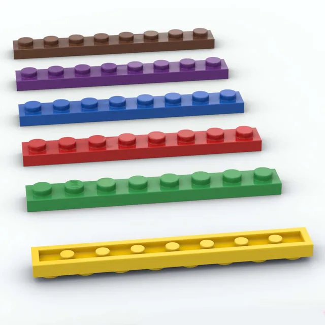 BZB MOC 3460 1×8 보드 빌딩 블록 모델