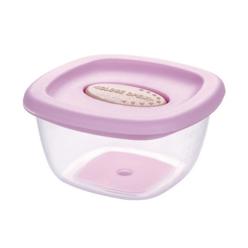 4PCS Transparent Food Food Containers Airtight Kitchen Storage Box Refrigerator Sealed Fruit Food Dessert Storage Container Sets