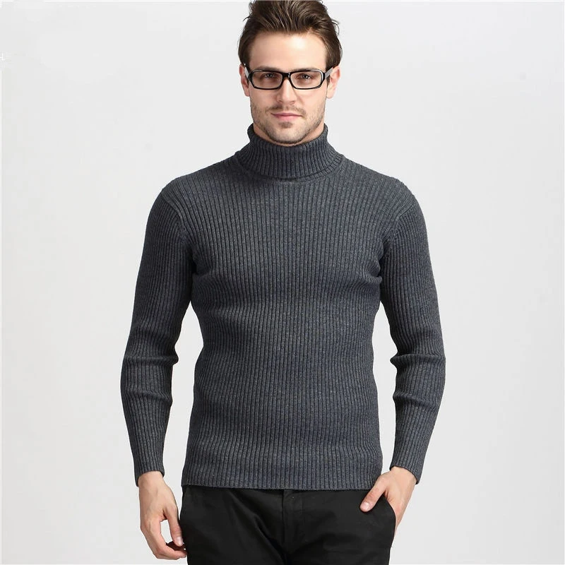 IEMUH зимние толстые теплые кашемировые Мужская водолазка мужские s свитера Slim Fit пуловеры мужские классические шерстяные трикотажные пуловеры Pull Homme