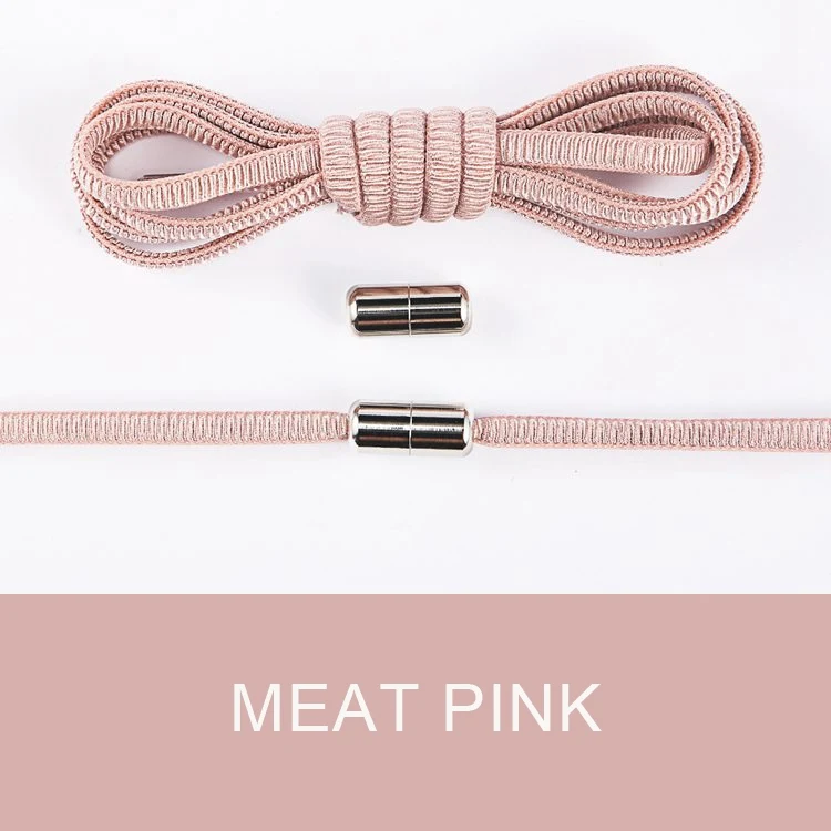 meat pink Новые капсульные эластичные шнурки гладкие, шелковистые и яркие текстурированные, подходят для детей и взрослых. Есть 13 видов цветов t - Цвет: meat pink