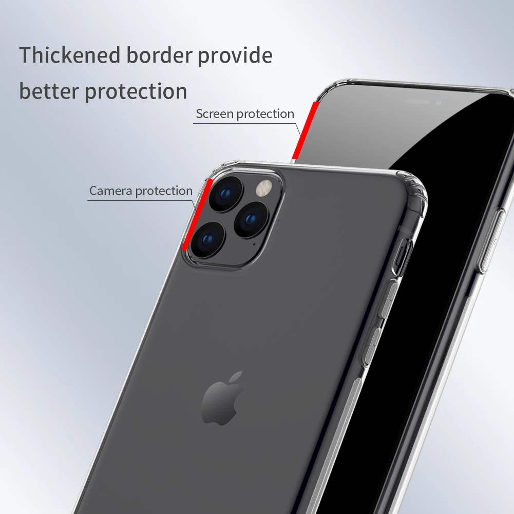 Чехол из ТПУ для Apple iPhone11/iPhone 11 Pro Max NILLKIN натуральный прозрачный силиконовый мягкий чехол для Apple iPhone 11 Pro Чехол