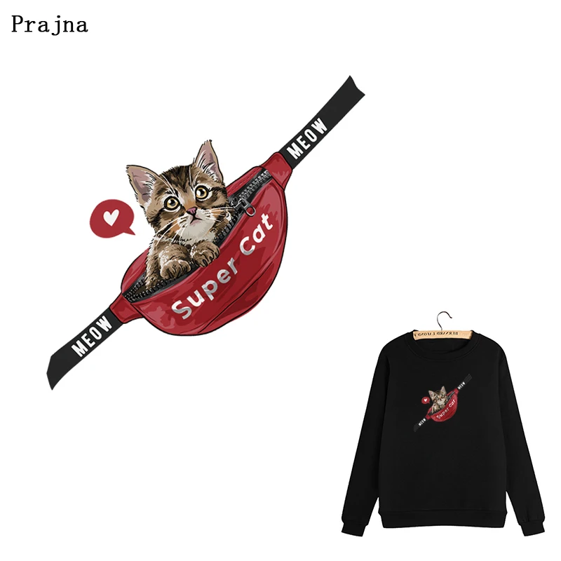 Prajna Super Cat нашивка значок аппликация железные переводные наклейки для рубашек