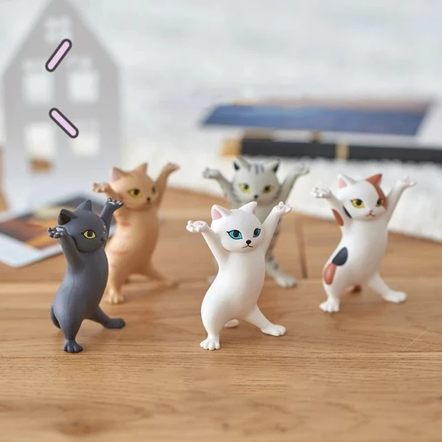 Funny Cat Pen Holder Toy Hold Everything Cat Earphone Bracket Home Decoration Enchanting Dancing Cat Pencil