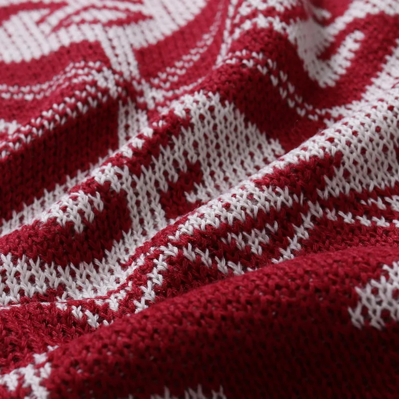 Vertvie, Рождественский свитер унисекс, Зимний вязаный шерстяной пуловер с принтом оленя, Повседневный свитер для мужчин и женщин, свитер, одежда для пар