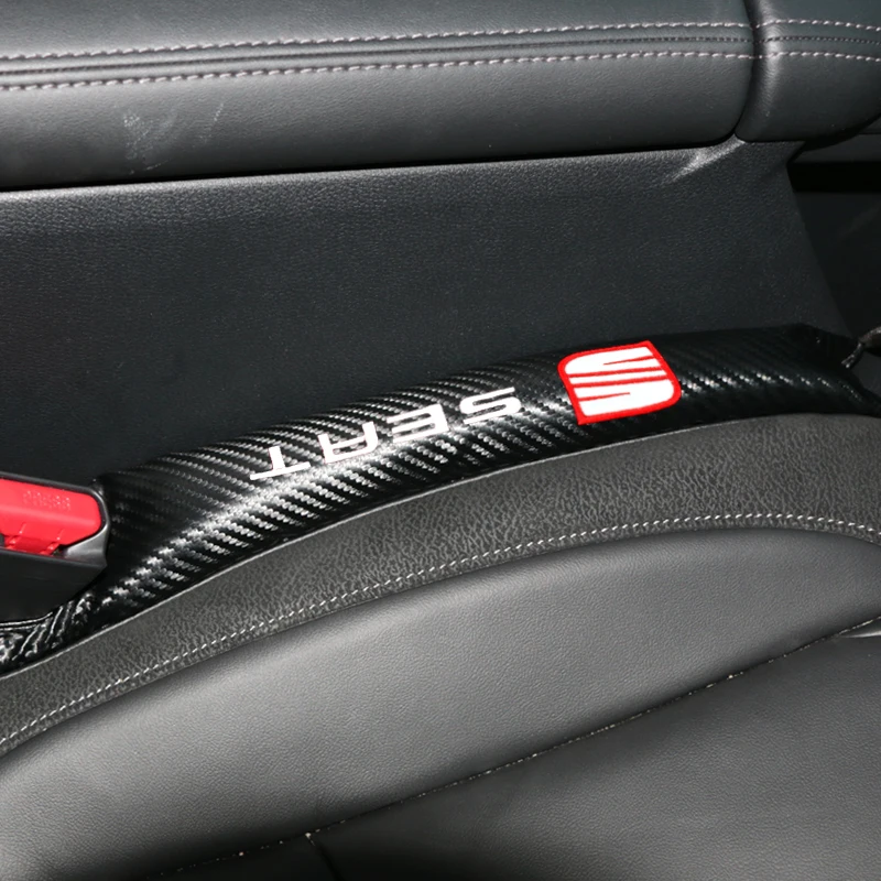 1pcs Leakproof Protective Seat Gap Car Cover Pad car styling for Seat Leon Ibiza cupra Altea Belt Racing accessories