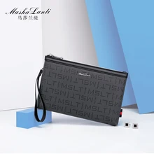 

Fashion Casual Men Clutch Bag Business Leather Man's Clutch Phone Handbag Shoulder Bags Coin Purse Man Pouch