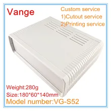 1 шт./лот экструдированная форма Корпус чехол 180*60*140 мм IP54 ABS пластиковая коробка корпус вентиляционная конструкция для силового оборудования