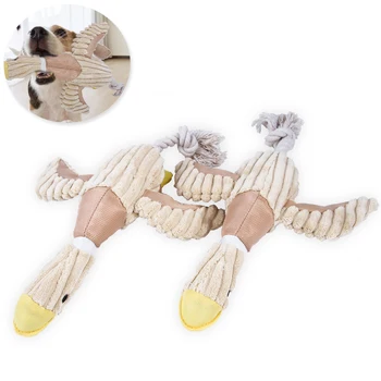 

Amusement Wear Resistant Duck Shape Toys for Training Durable Plush Kawaii Squeak Toys for Small Dogs Puppy Pet Supplies Gifts