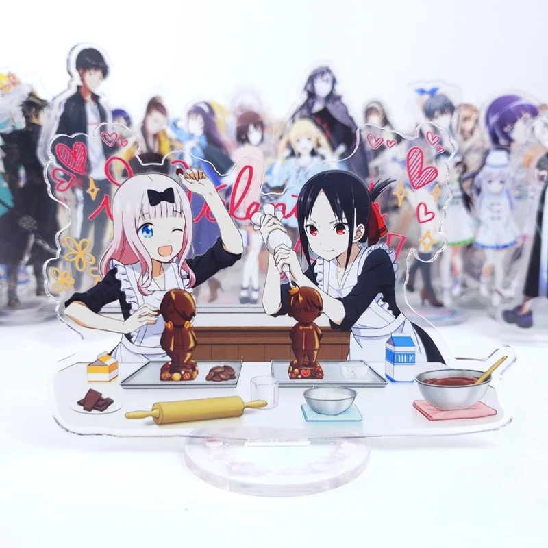 

Kaguya-sama: Love Is War Shinomiya Kaguya Fujiwara Chika Acrylic Stand Figure Model Plate Toy Anime Desk Decor Cosplay