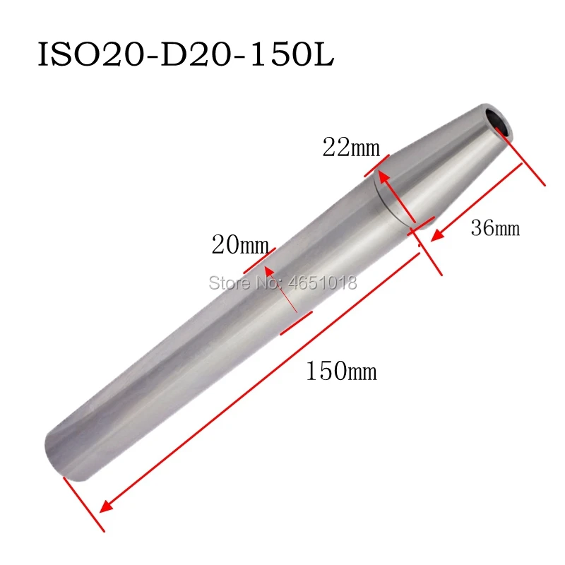 ISO20 D20 TA20 150L CNC центр обработки шпинделя тест-стержень ISO25 D20 TA20 150L шпиндель тест-стержень для точного обнаружения