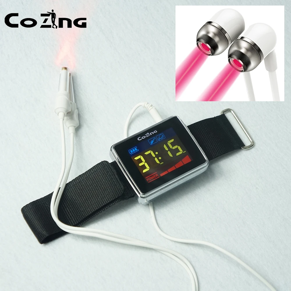 

Laser Watch With 650NM Red Laser Treatment Tinnitus Otidis Media Rhinitis