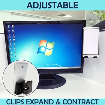 

New Hot Tablet Screen Side Phone Holder Clip for Laptop Notebook or Desktop Monitor