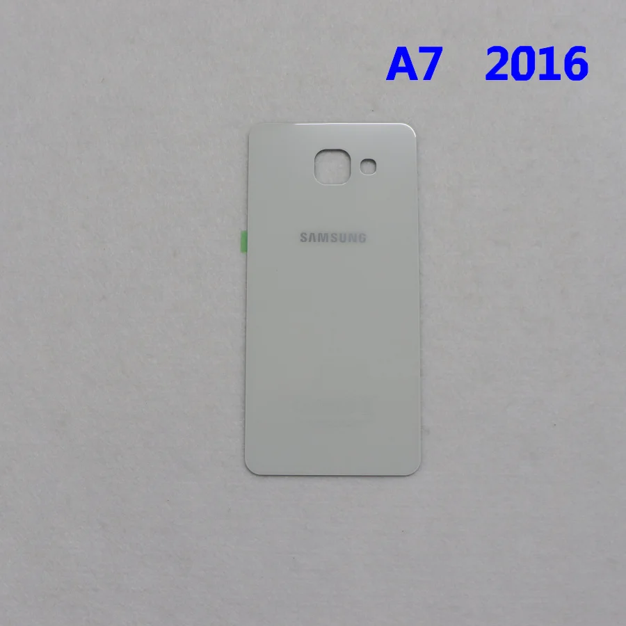 Задняя крышка на батарейках для samsung Galaxy A3 A5 A7 A9 A310 A510 A710 A910 A900 чехол на батарейках клейкая наклейка на корпус - Цвет: A7 2016  white