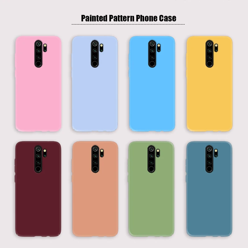 Funda completa para Redmi Note 10 Pro Note 9 Pro 9S, carcasa de silicona suave de TPU para Xiaomi Redmi 9 9A 9C 9T, Color caramelo