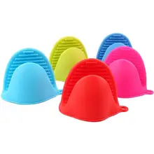 Микроволновые силиконовые перчатки прочные термостойкие перчатки печь теплоизоляция водонепроницаемый приготовления Нескользящая рукавица LX9034