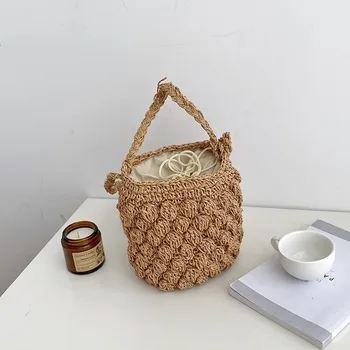 

New 2020 Style Women's Bag Summer Single-Shoulder Crossbody Bag Fashion Woven Handbag