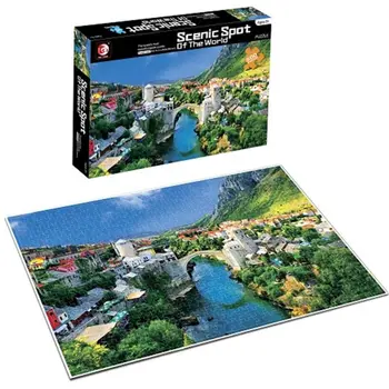 

500 Pieces Paper Jigsaw Puzzles Floor Puzzle Intellectual Game Learning Education Decompression Toys for Adults Kids - 88057
