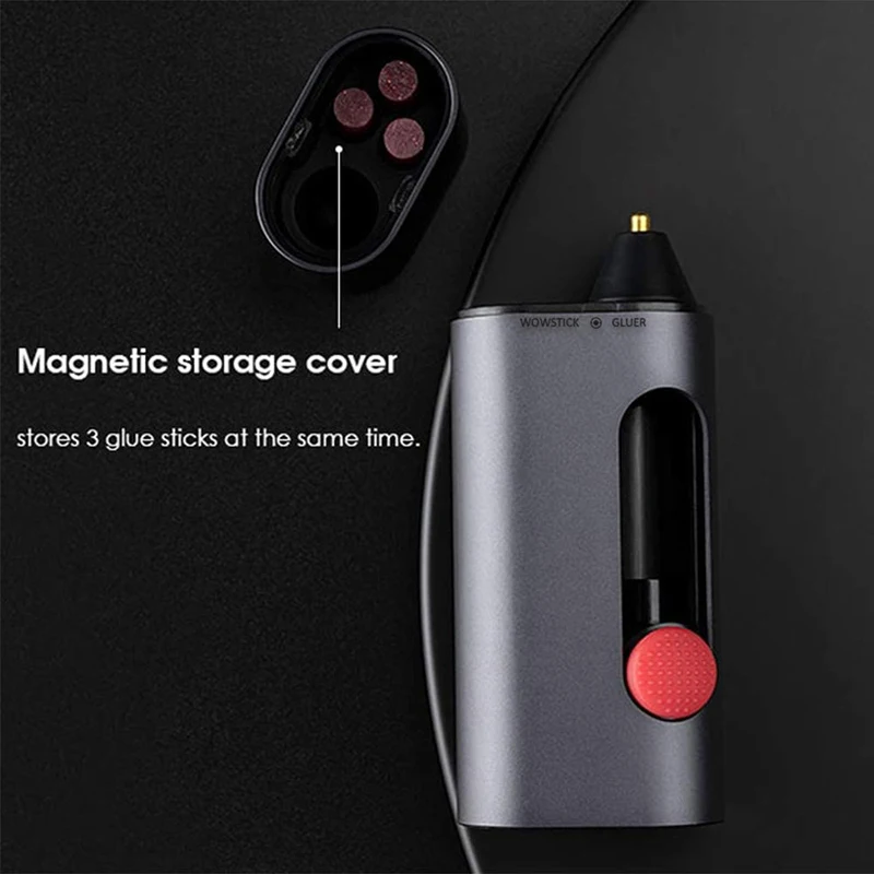 Wowstick 무선 전기 핫멜트 접착제 펜 2000mAh Type-C 충전식 접착제 펜 스틱 DIY Art Craft 빠른 수리 씰링