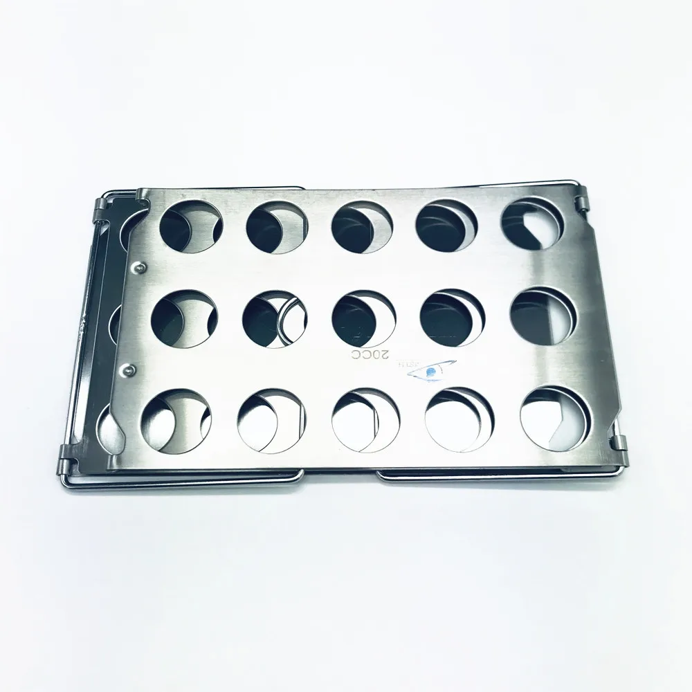 20cc and 50cc Foldable autoclavable syringe racks display |
