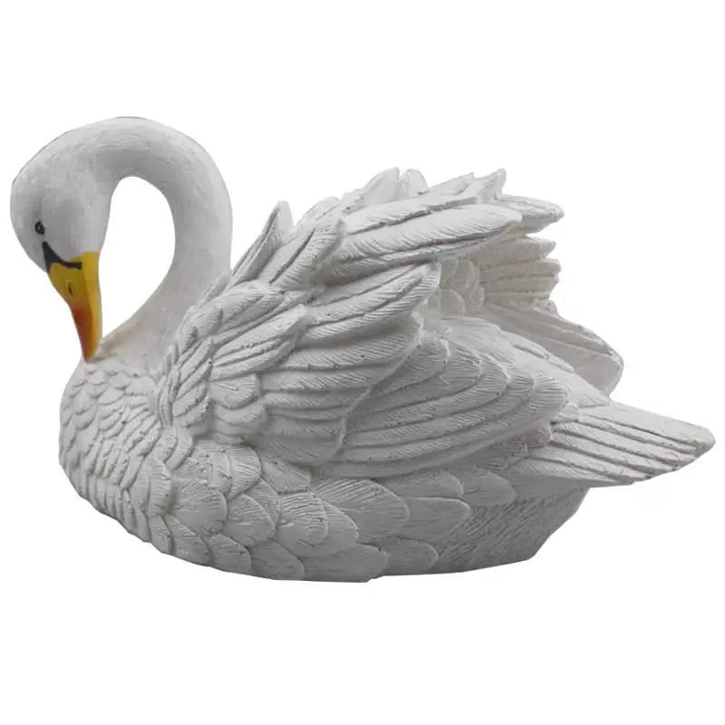 Floating White Swan Resin Simulation Swan Garden Landscape Gardening Decoration Non-toxic UV-resistant paint Swan