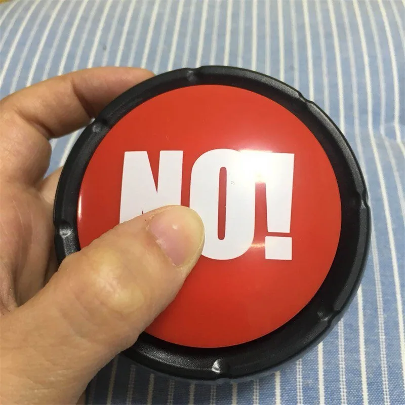 

Round Extrusion Music Box Toy Squeeze Sound Box Yes No Button Set Button Toy Sound Making