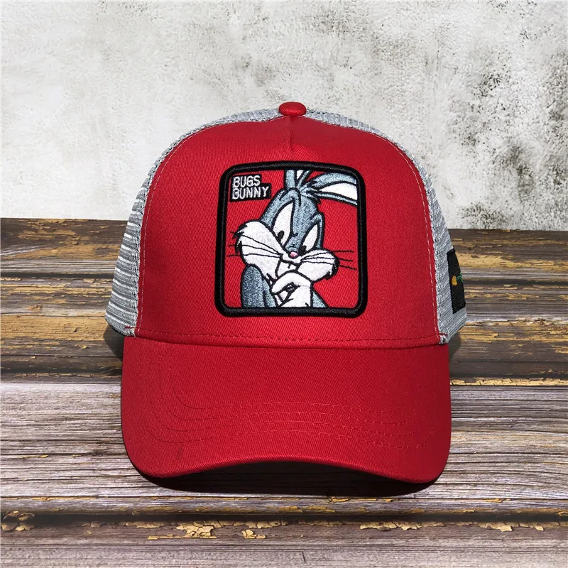 BUGS BUNNY Новая брендовая Кепка с рисунком Микки Мауса, хлопковая бейсболка для мужчин и женщин в стиле хип-хоп, сетчатая Кепка для папы, кепка для грузовика, гоночная Кепка - Цвет: BUGS BUNNY