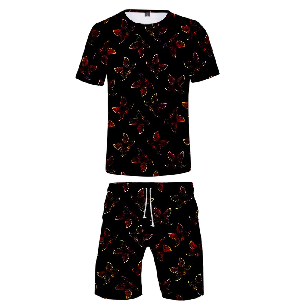 

Hot Sales Stranger Things 3 Non-Logo Digital Printing 3D Short T-shirt Short Pants Suit