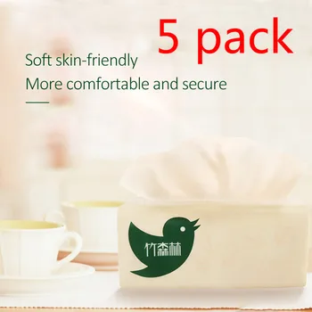

2020 new 5 packet of napkins Log pumping paper towels baby paper towels household Natural Color Pumping Paper 3-Ply Toilet Paper