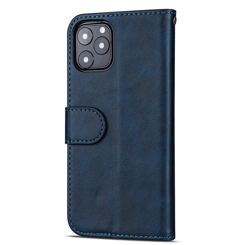 Ретро кожаный кошелек чехол для iPhone 11 Pro Max 11 Pro роскошный, с магнитной застежкой на молнии слот для карт подставка держатель кошелек Чехол
