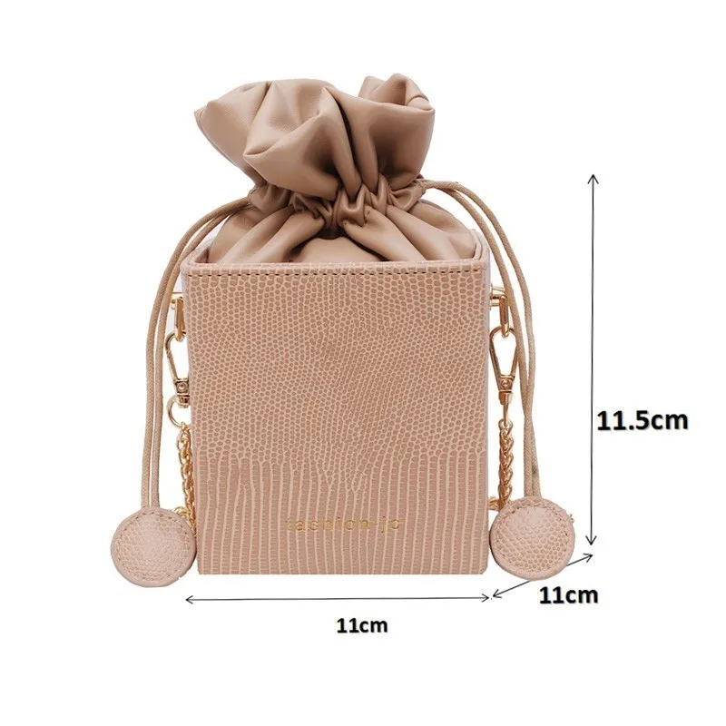 Gykaeo Fashion Drawstring Bucket Women Purses Bags Small Flap Ladies Handbags Box Shape Crossbody Bags For Women 2019 Sac A Main Gykaeo Fashion Drawstring Bucket Women Purses Bags Small Flap Ladies Handbags Box Shape Crossbody Bags For Women 2019 Sac A Main