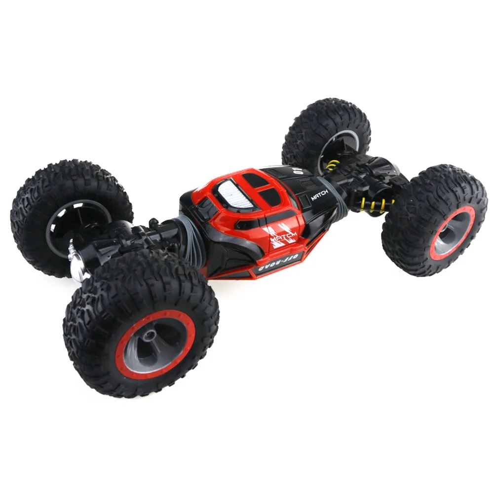 Перезаряжаемый 4WD внедорожник четыре колеса трансформирует альпинист RC Автомобиль 2,4G двухсторонний трюк автомобиль гусеничный грузовик игрушка
