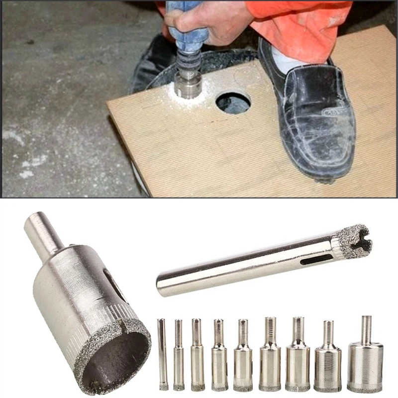 

Tile Ceramic Drill Bits Diamond Holesaw Tool Glass Marble Porcelain Opener DIAMOND Jewelry Cutter Durable Multiple Size 1Pcs
