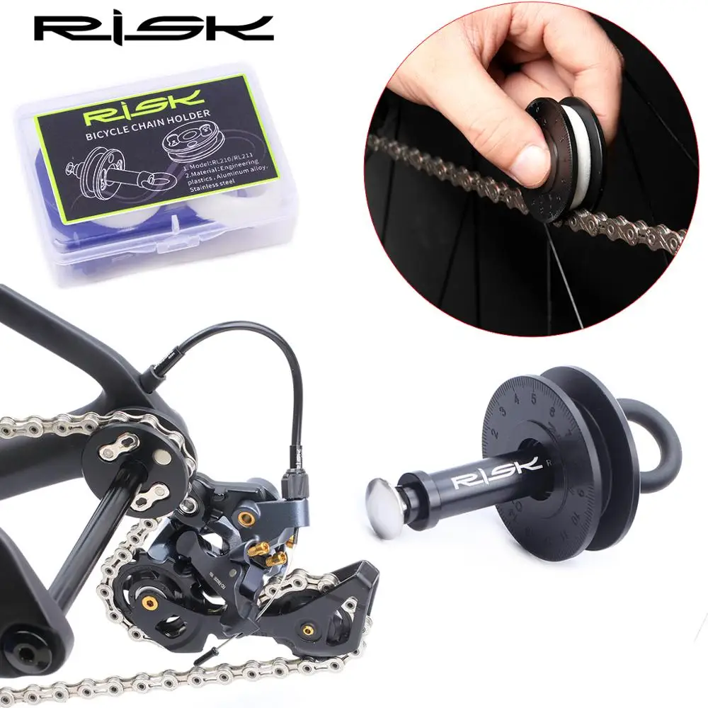 Bike Chain Clean Keeper Tool With Quick Release Lever For Bucket Shaft