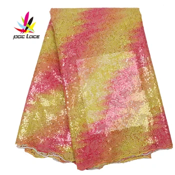 

Sequin Fabric Tulle Mesh Net Womens Clothing Latest Sequin Flower Dress Applique Wedding Dress Tulle Women AMY2710B