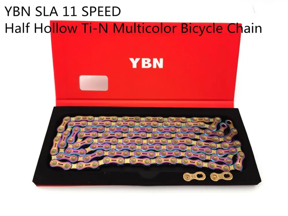 YBN 11 скоростная половинчатая велосипедная цепь для MTB и дорожного