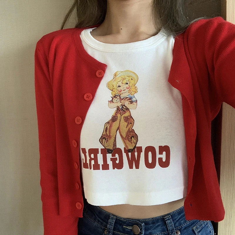 Кардиган женский тонкий красный защищающий от солнца с V-образным вырезом